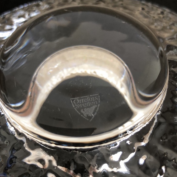 Orrefors Sweden Crystal Discus Votive Candle Holder - Picture 8 of 13